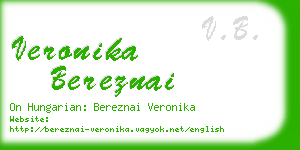 veronika bereznai business card